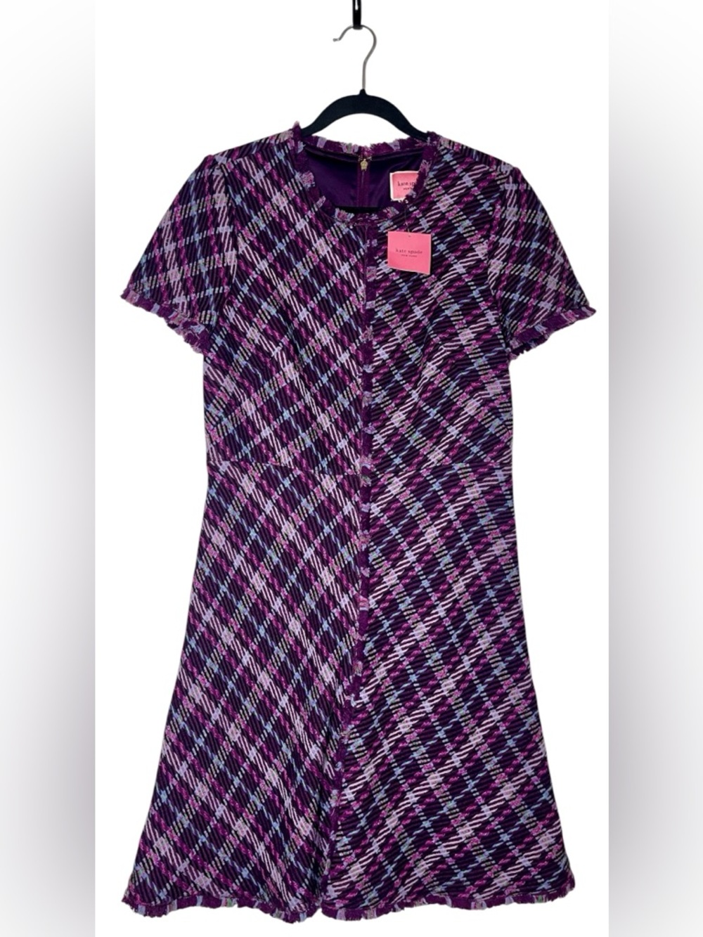 Kate Spade Plaid Tweed Dress size 12 NWT